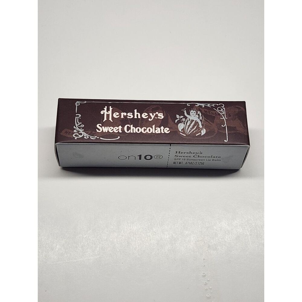 Hershey's Sweet Chocolate on10 SPF15 Sunscreen Lip Balm .075oz/2.125g NEW